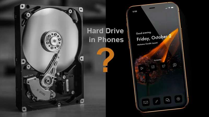 Is there a hard drive in phones?