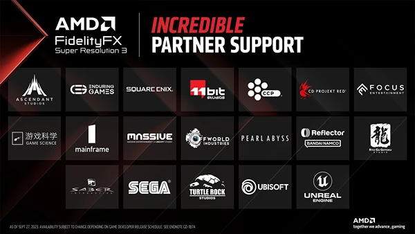 amd fsr 3 supported partner game list