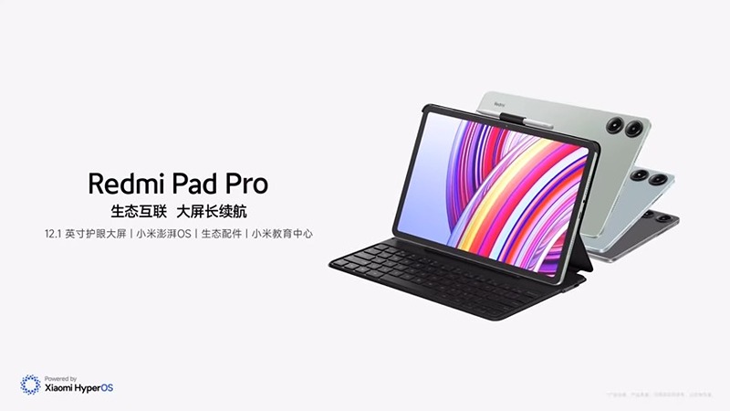 Redmi Pad Pro: 12.1" 2.5K Display, Snapdragon 7s Gen 2 SoC, 10,000mAh Battery - Unveiling Cutting-Edge Features