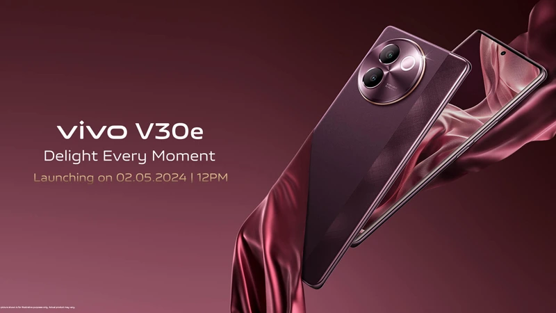 Vivo V30e with Luxury Design, Studio Quality Camera, 5500mAh Battery, Snapdragon 6 Gen 1