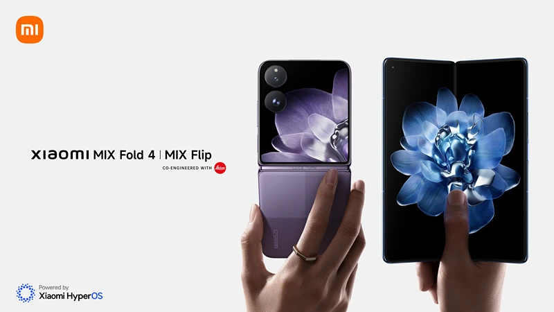 Xiaomi Unveils MIX Fold 4 (7.98" Display, 5,100mAh) and MIX Flip (120Hz, Snapdragon 8 Gen 3): Specs, Features, and Pricing